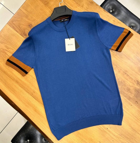 Мужская Трикотажная Футболка Zegna
