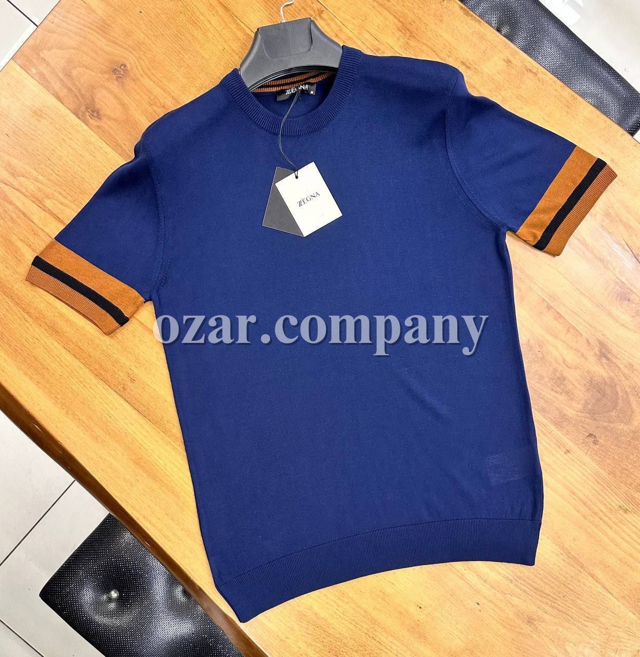 Мужская Трикотажная Футболка Zegna