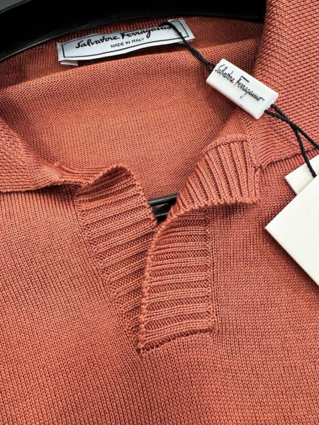 Мужская Трикотажная Футболка Salvatamo Ferragamo