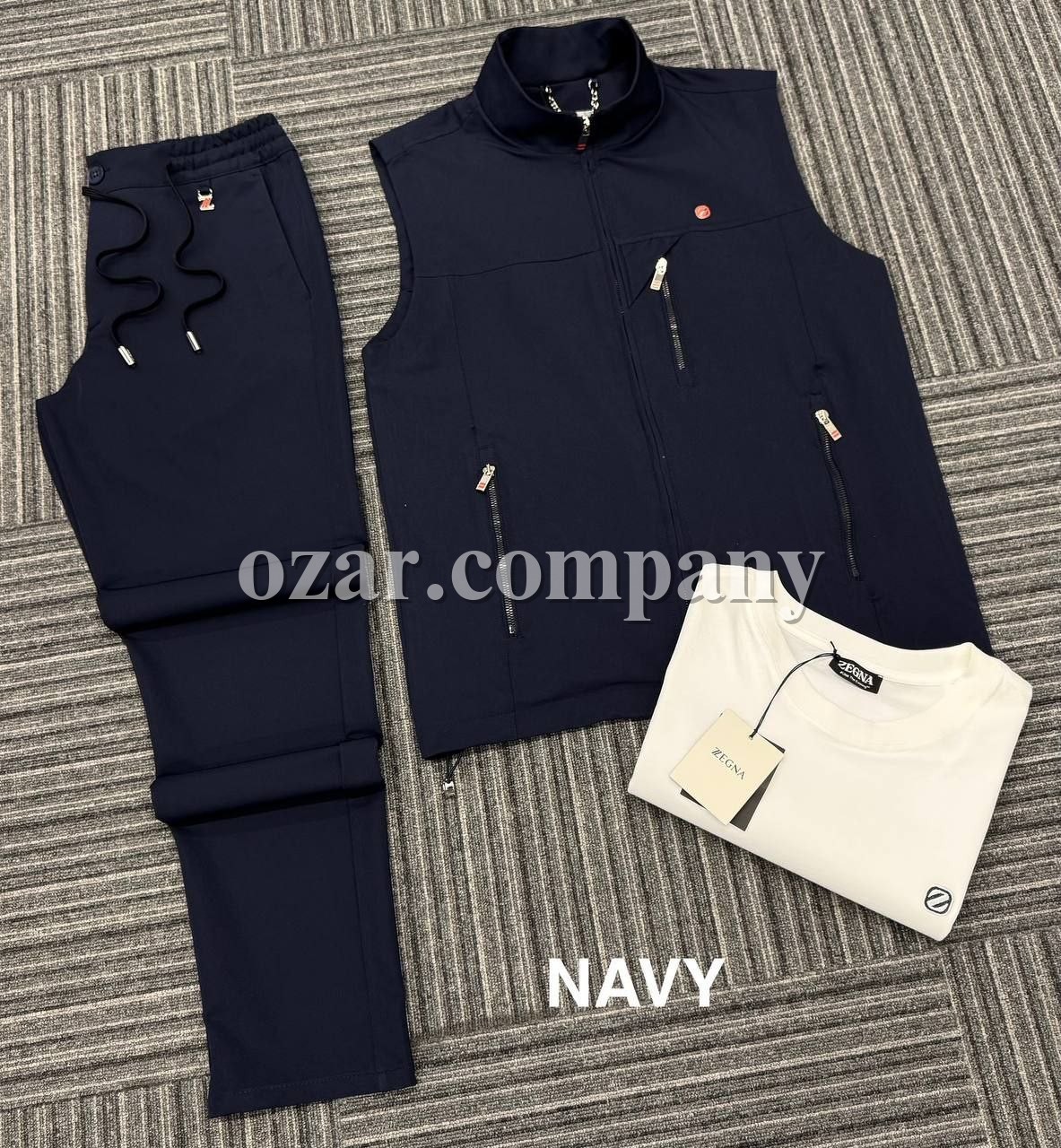 Мужской Костюм Тройка Zegna