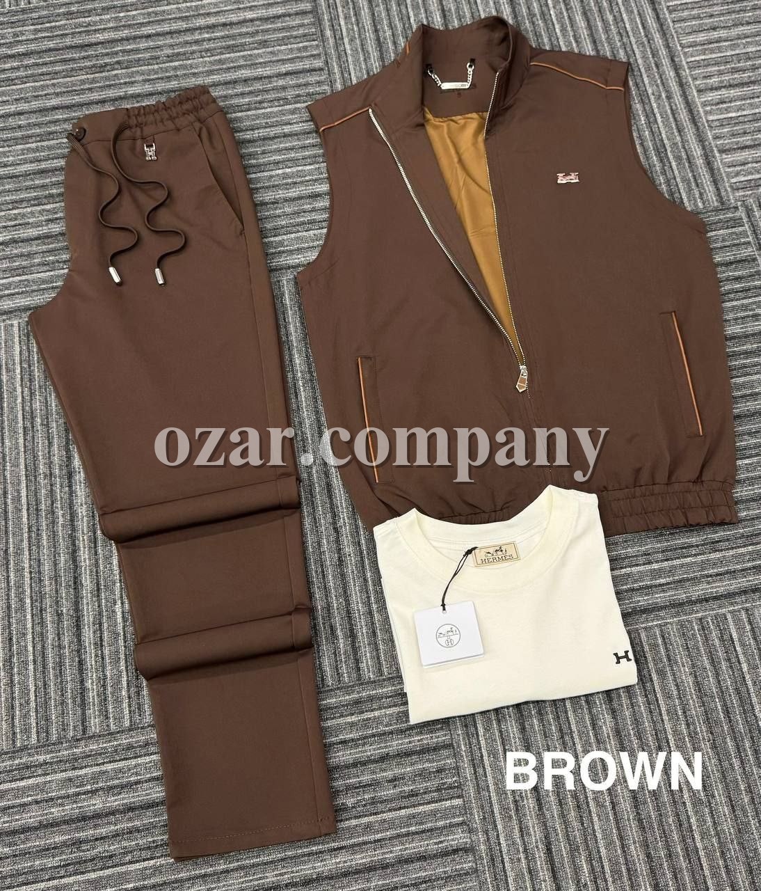 Мужской Костюм Тройка Hermes