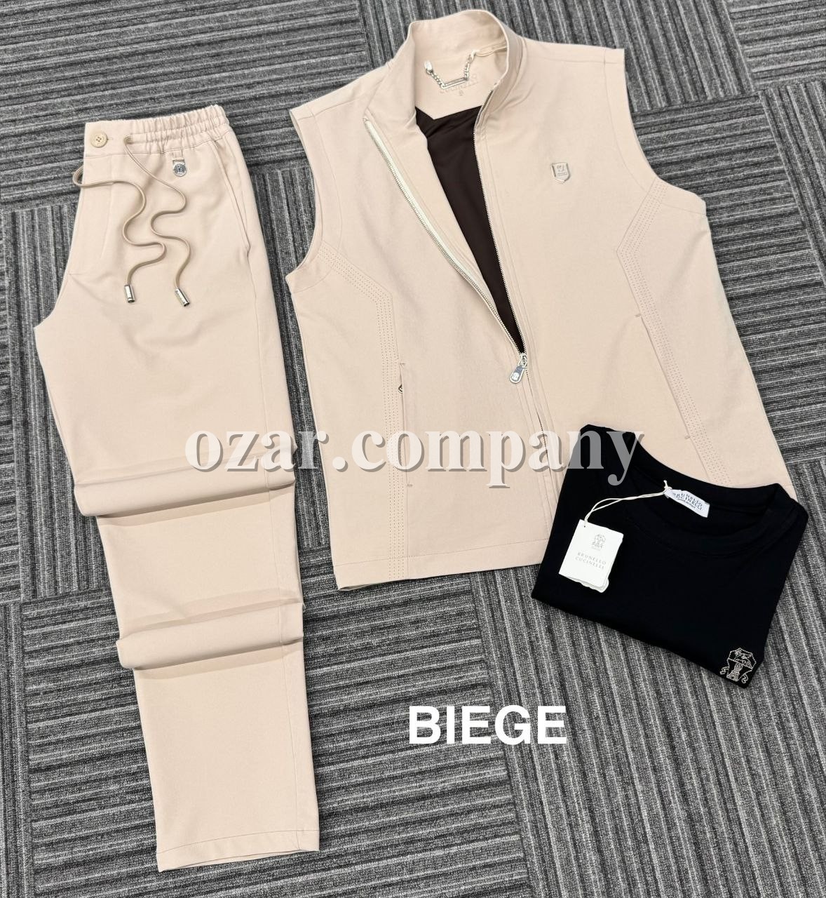 Мужской Костюм Тройка Brunello Cucinelli