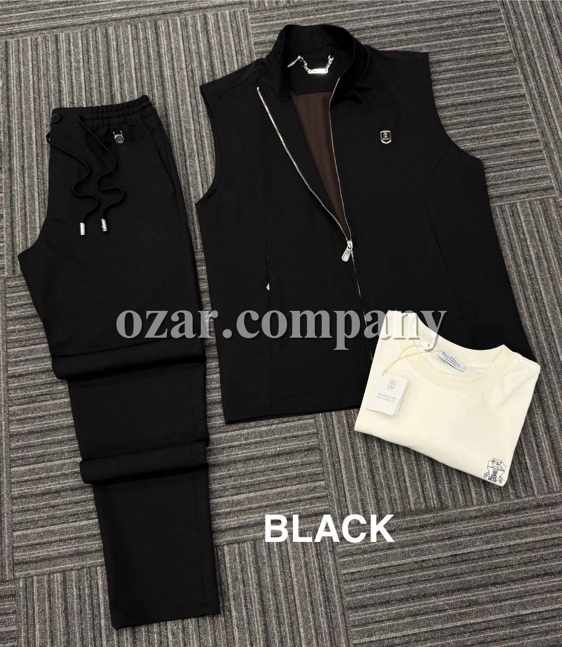 Мужской Костюм Тройка Brunello Cucinelli