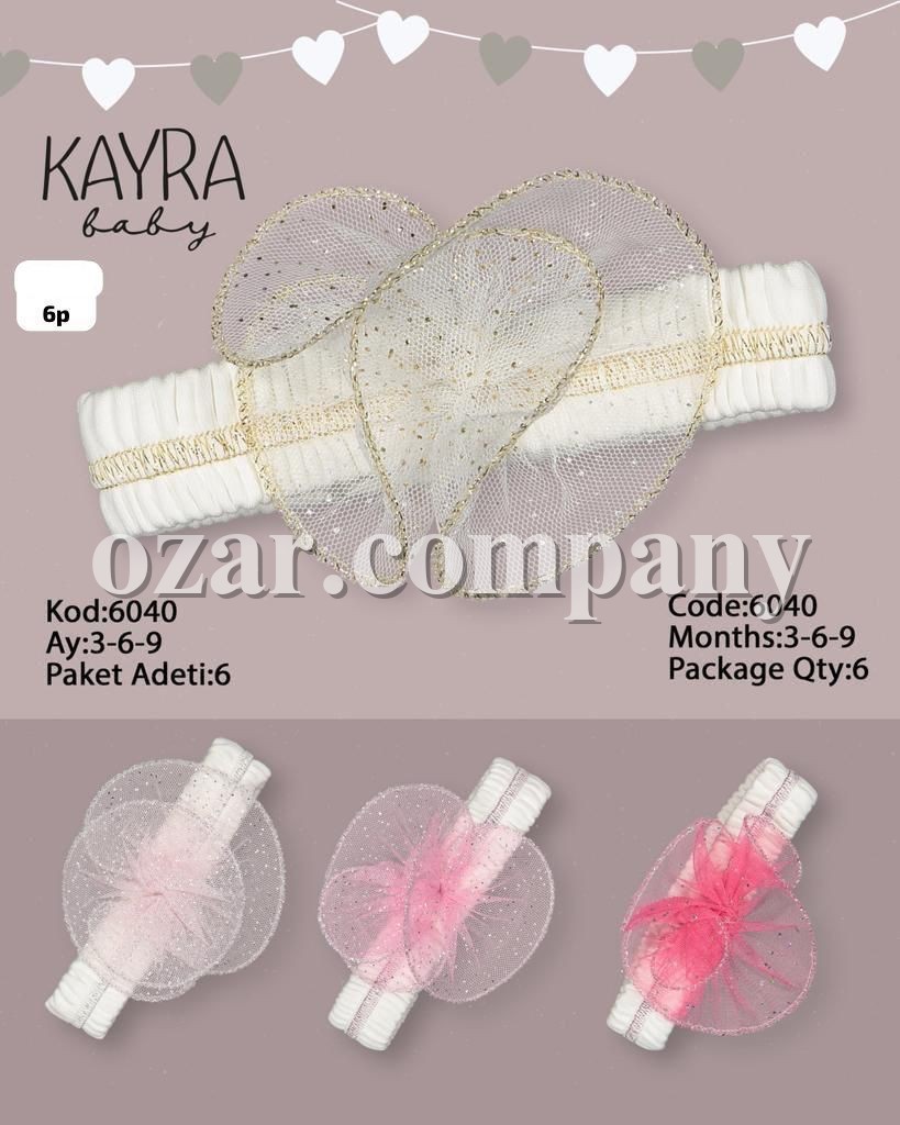 Повязка На Голову Для Девочки Kayra Baby (3-6-9мес.)