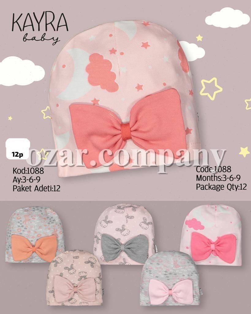 Шапка Для Девочки Kayra Baby (3-6-9мес.)