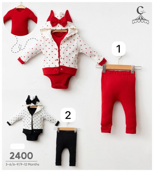 Комплект Для Девочки Cosay Bebe (3-6/6-9/9-12мес.) 