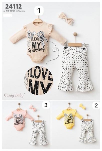 Комплект Для Девочки Cosay Bebe (6-9/9-12/12-18мес.)