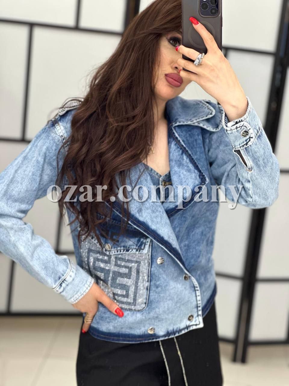 Женский Джинсовый Пиджак Elisabetta Franchi