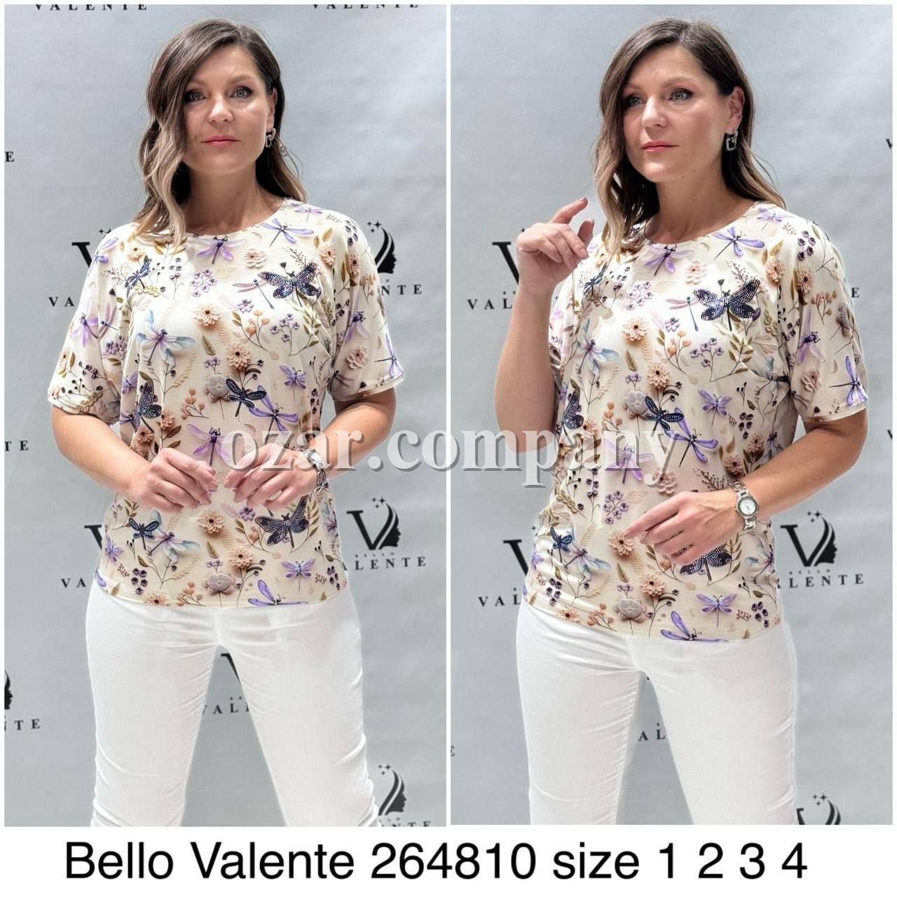 Женская Футболка Bello Valente (Большие размеры) 