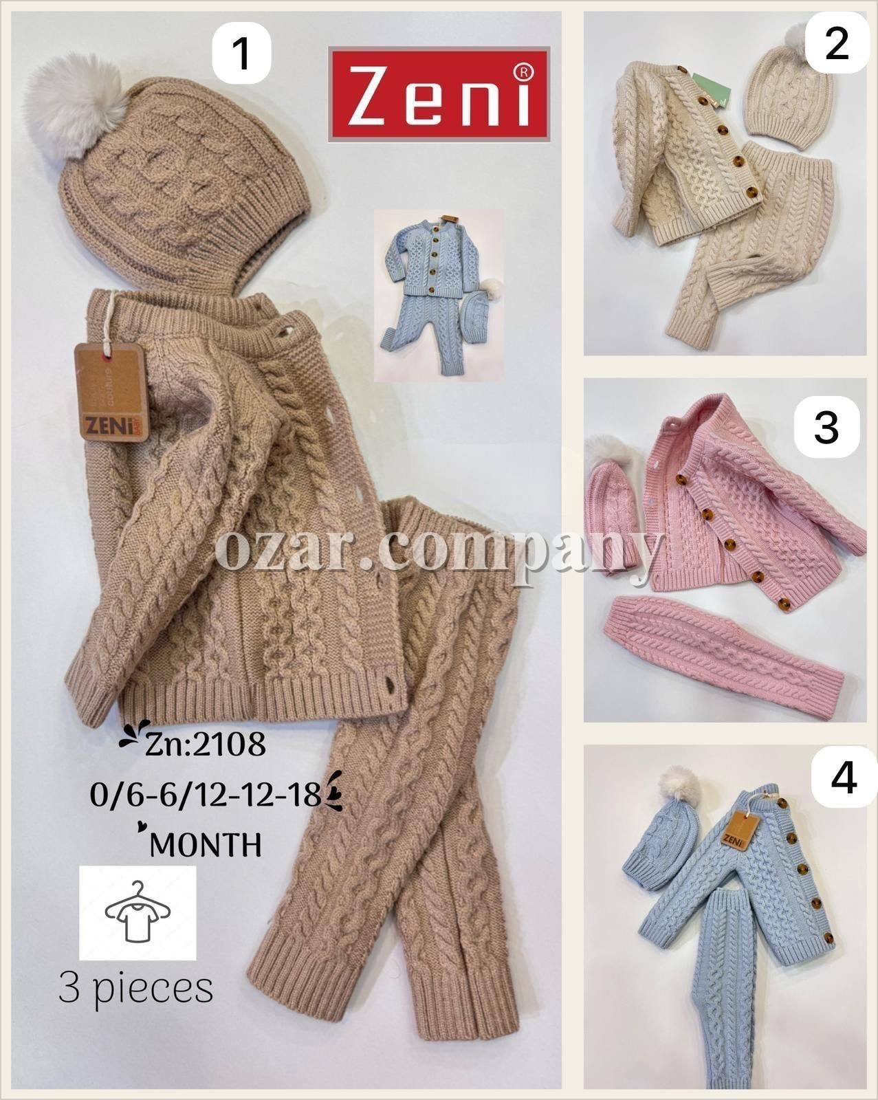 Костюм Для Новорождённых Zeni (0/6-6/12-12-18мес.)
