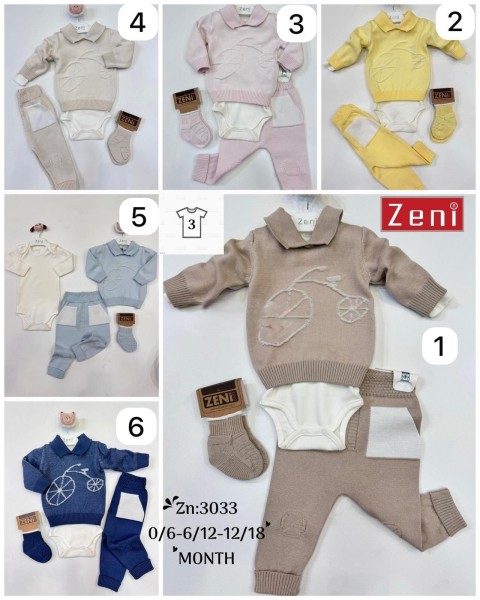 Костюм Тройка Для Мальчика Zeni (0/6-6/12-12/18мес.)