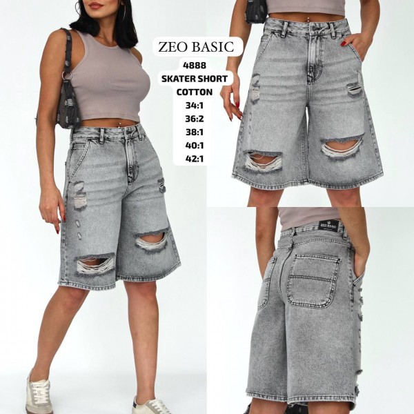 Женские Джинсовые Шорты Zeo Basic
