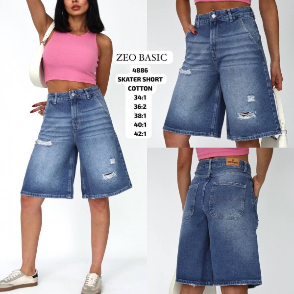 Женские Джинсовые Шорты Zeo Basic