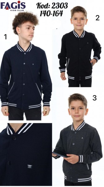 Школьный Бомбер Для Мальчика Fagis (10-11-12-14лет) 