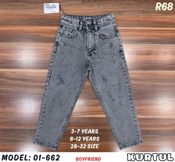 Джинсы Boyfriend Для Мальчика Kurtul (8-9-10-11-12лет) 