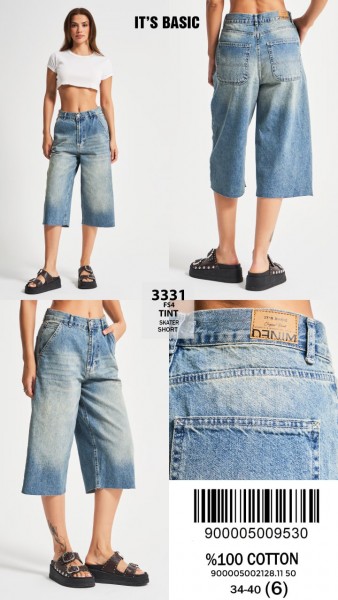 Женские Джинсовые Капри ITS Basic 