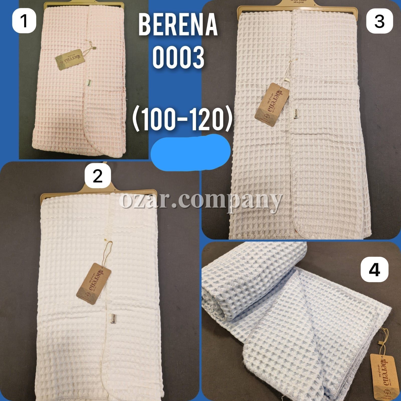 Покрывало Для Новорождённых Berena (100*120см)