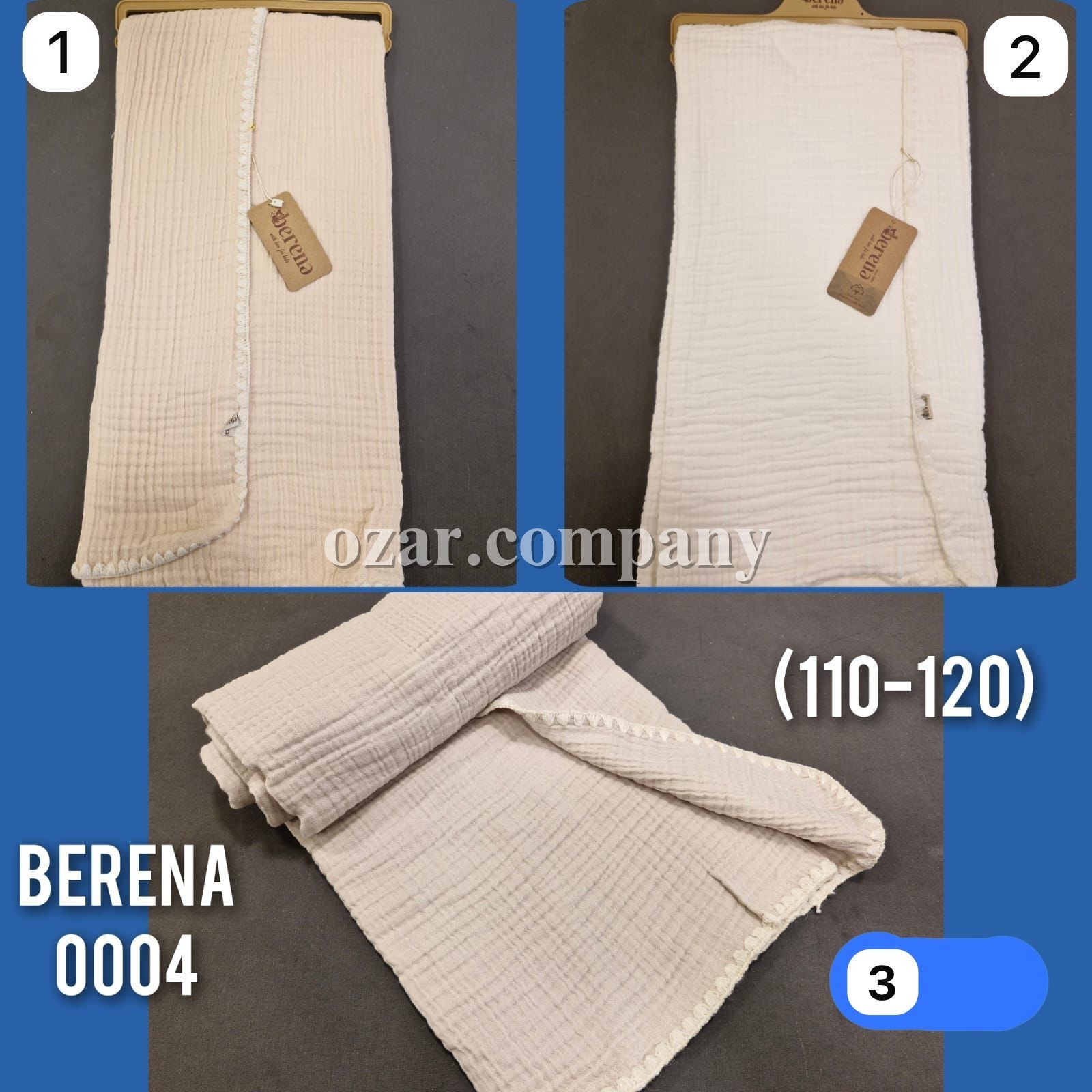Муслиновая Пелёнка Для Новорождённых Berena (110*120см)