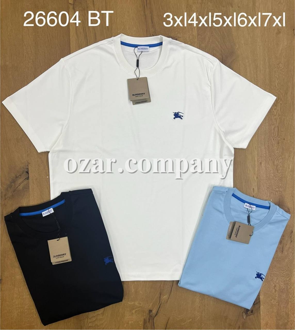 Мужская Футболка Burberry (Большие размеры)