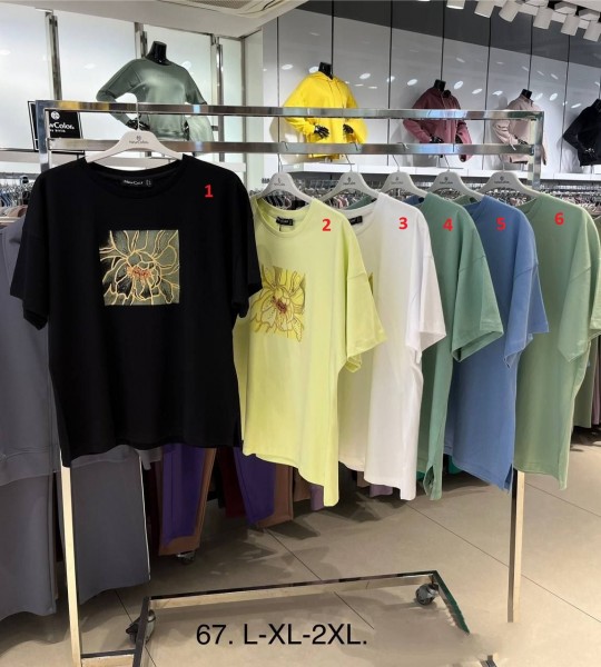 Женская Футболка New Color (Большие размеры)