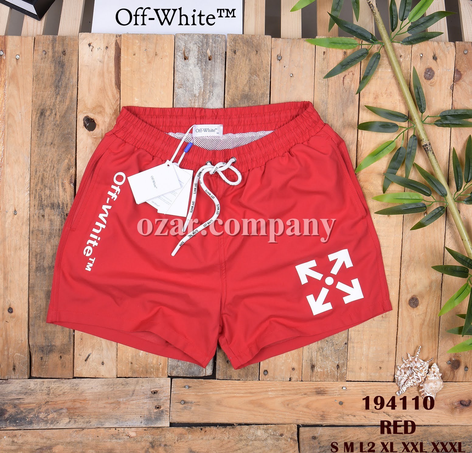 Мужские Пляжные Шорты OFF White