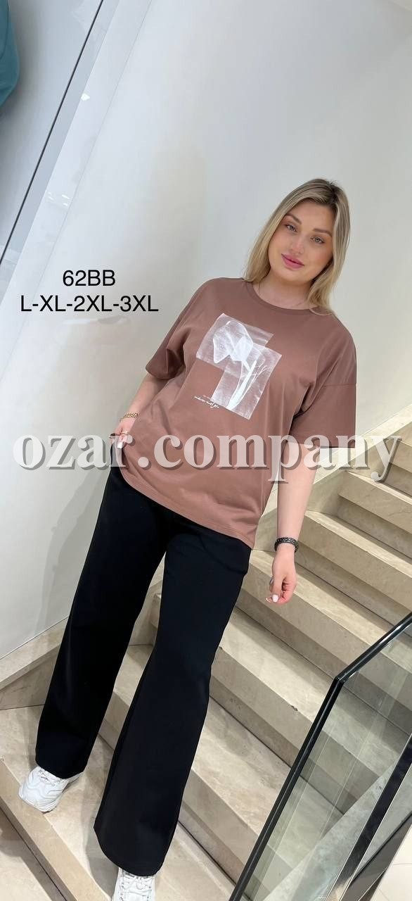 Женская Футболка New Color (Большие размеры)