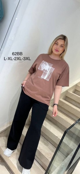Женская Футболка New Color (Большие размеры)