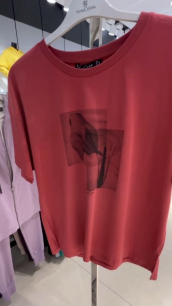Женская Футболка New Color (Большие размеры)