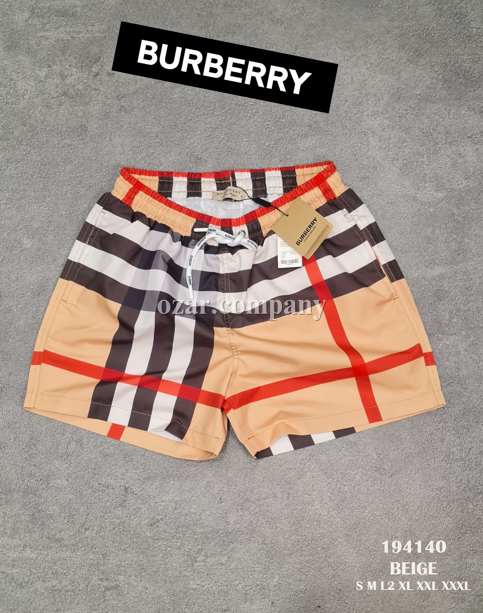 Мужские Пляжные Шорты Burberry