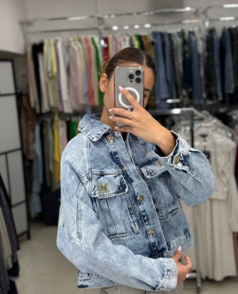 Женский Джинсовый Пиджак Elisabetta Franchi