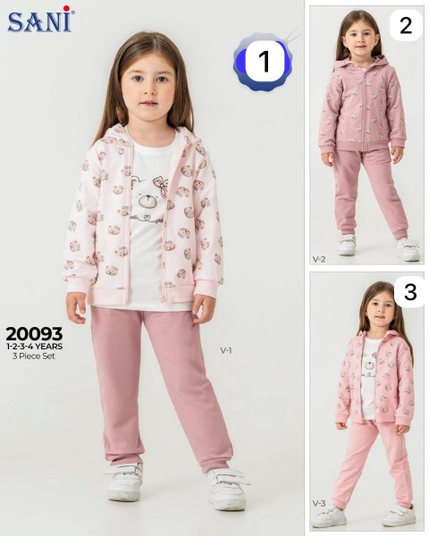 Костюм Тройка Для Девочки Sani (1-2-3-4лет) 