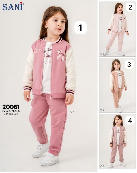 Костюм Тройка Для Девочки Sani (1-2-3-4лет) 