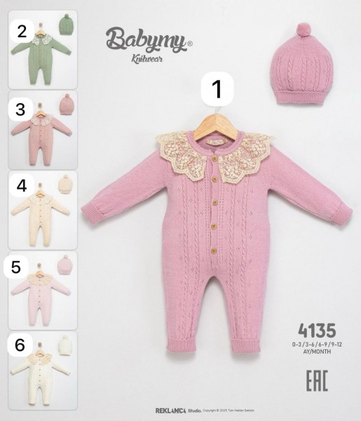 Человечек Для Девочки Babymy (0-3/3-6/6-9/9-12мес.)