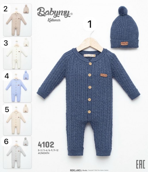 Человечек Для Новорождёных Babymy (0-3/3-6/6-9/9-12мес.)