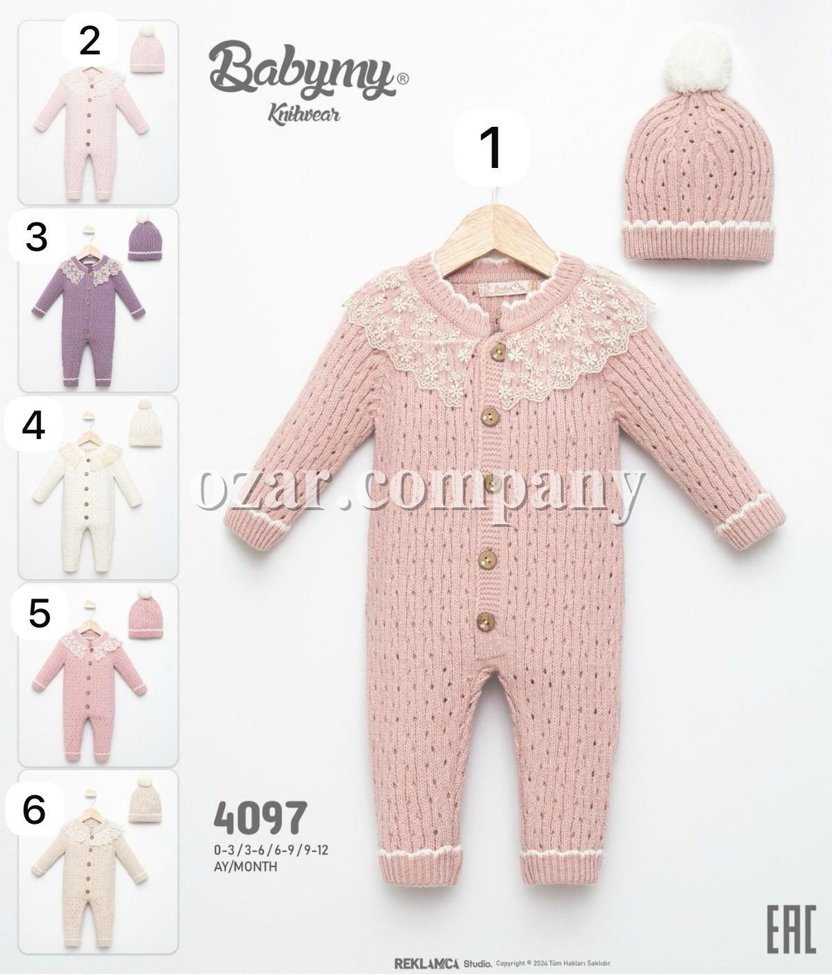 Человечек Для Девочки Babymy (0-3/3-6/6-9/9-12мес.)