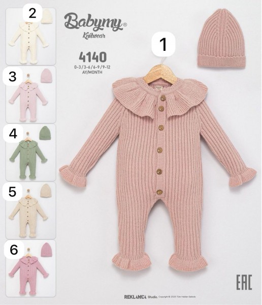 Человечек Для Девочки Babymy (0-3/3-6/6-9/9-12мес.)