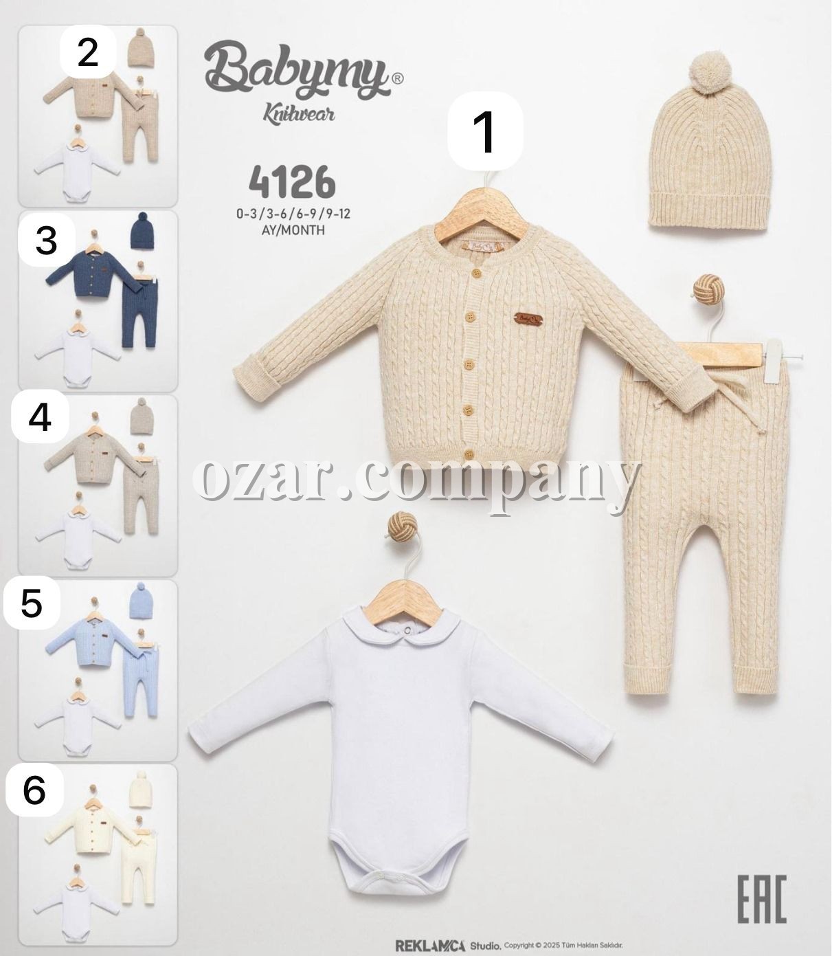Комплект Для Девочки Babymy (0-3/3-6/6-9/9-12мес.)