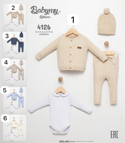 Комплект Для Девочки Babymy (0-3/3-6/6-9/9-12мес.)