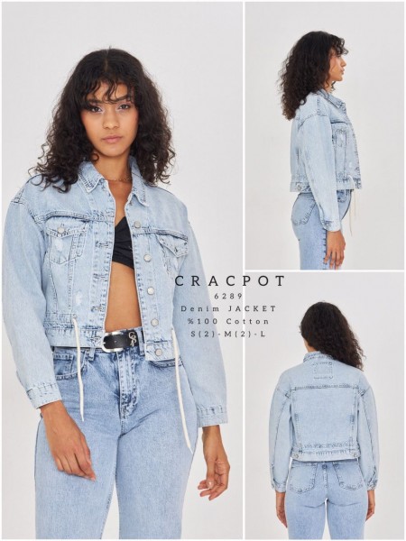 Женский Джинсовый Пиджак Cracpot 