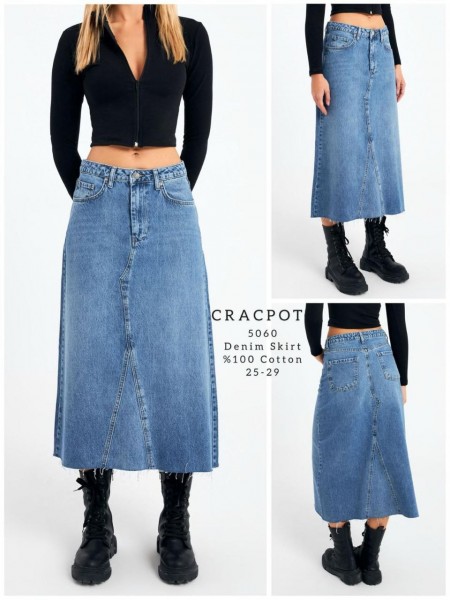 Женская Джинсовая Юбка Cracpot 