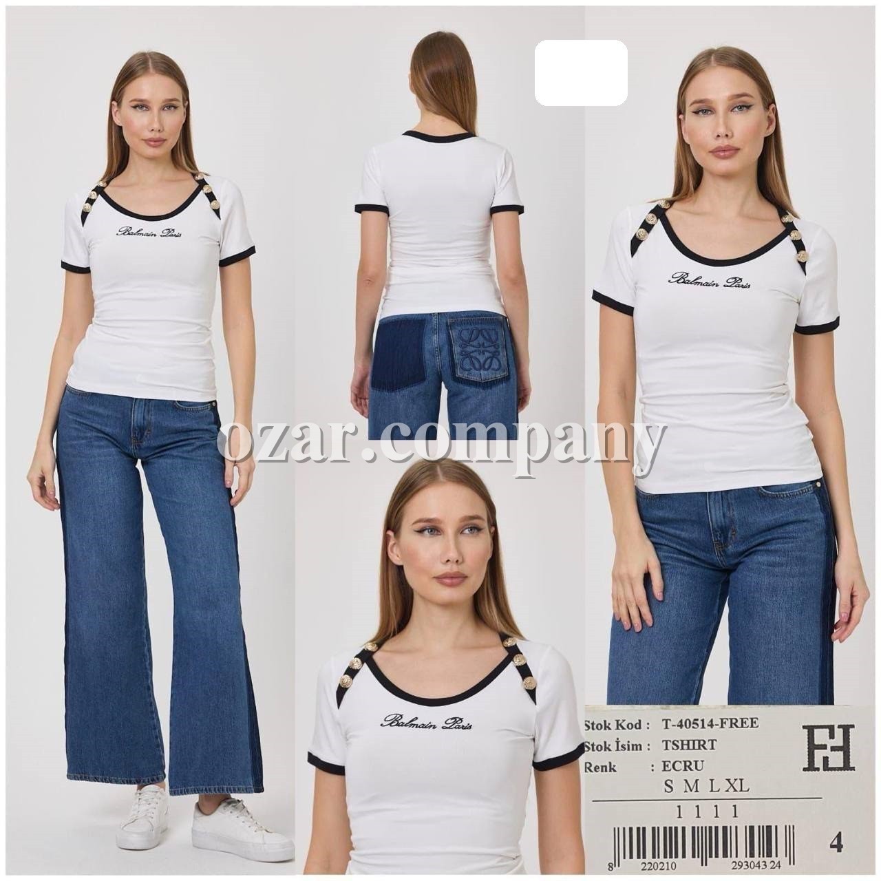 Женская Футболка Balmain