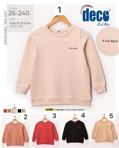 Свитшот Для Девочки Deco (9-10-11-12-13-14лет) 
