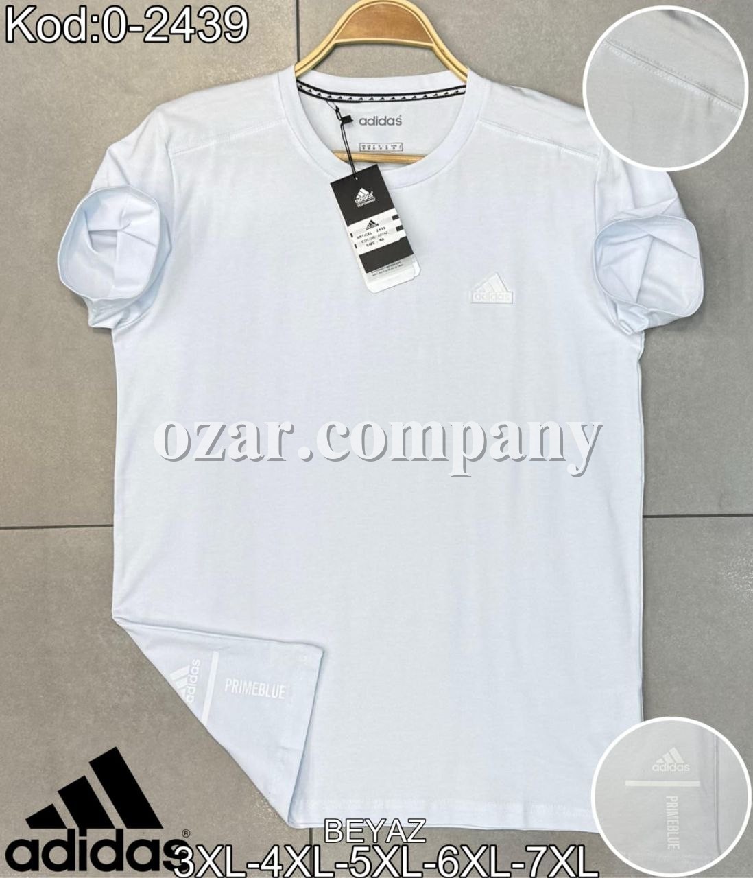Мужская Футболка Adidas (Большие размеры)