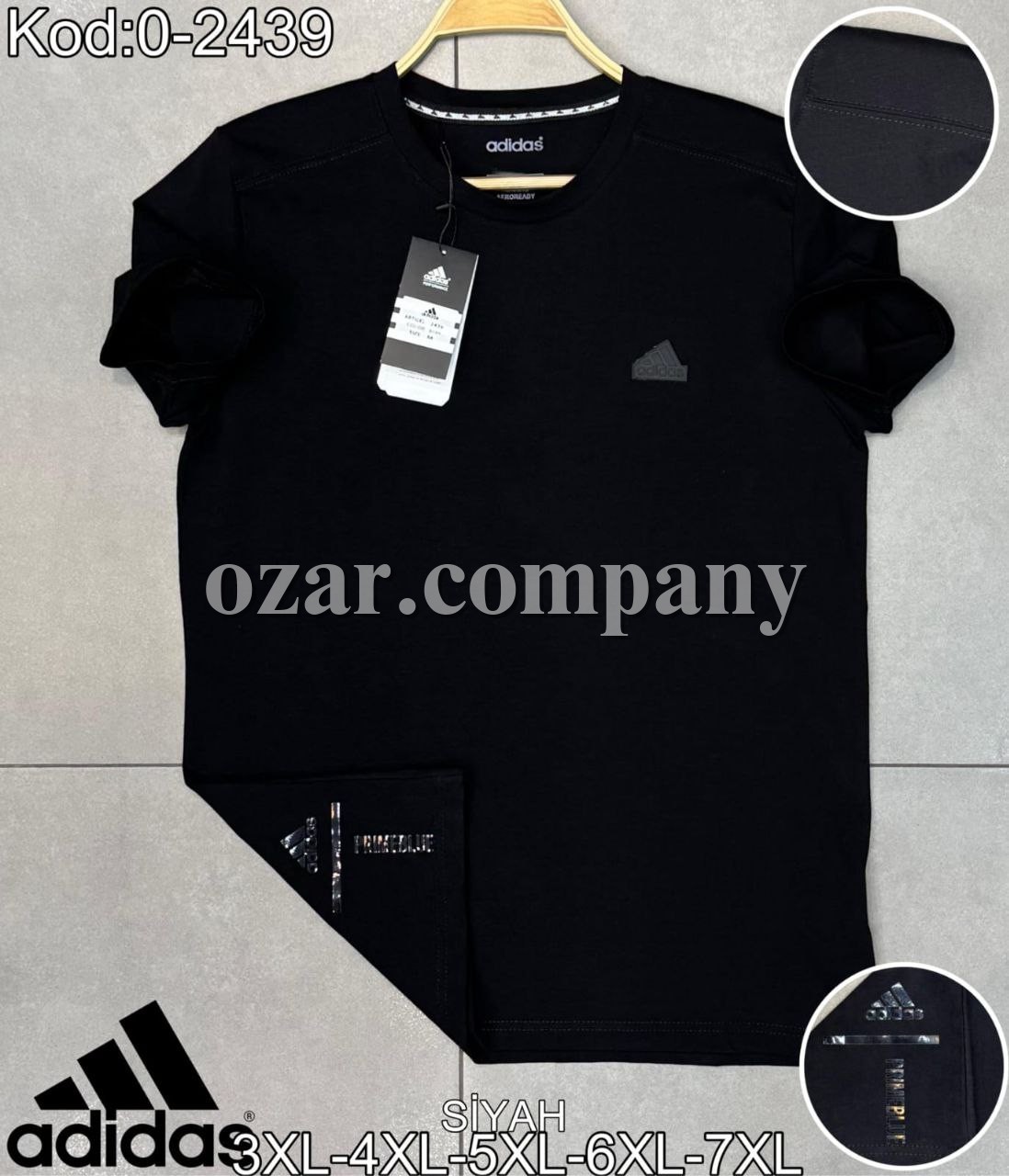Мужская Футболка Adidas (Большие размеры)