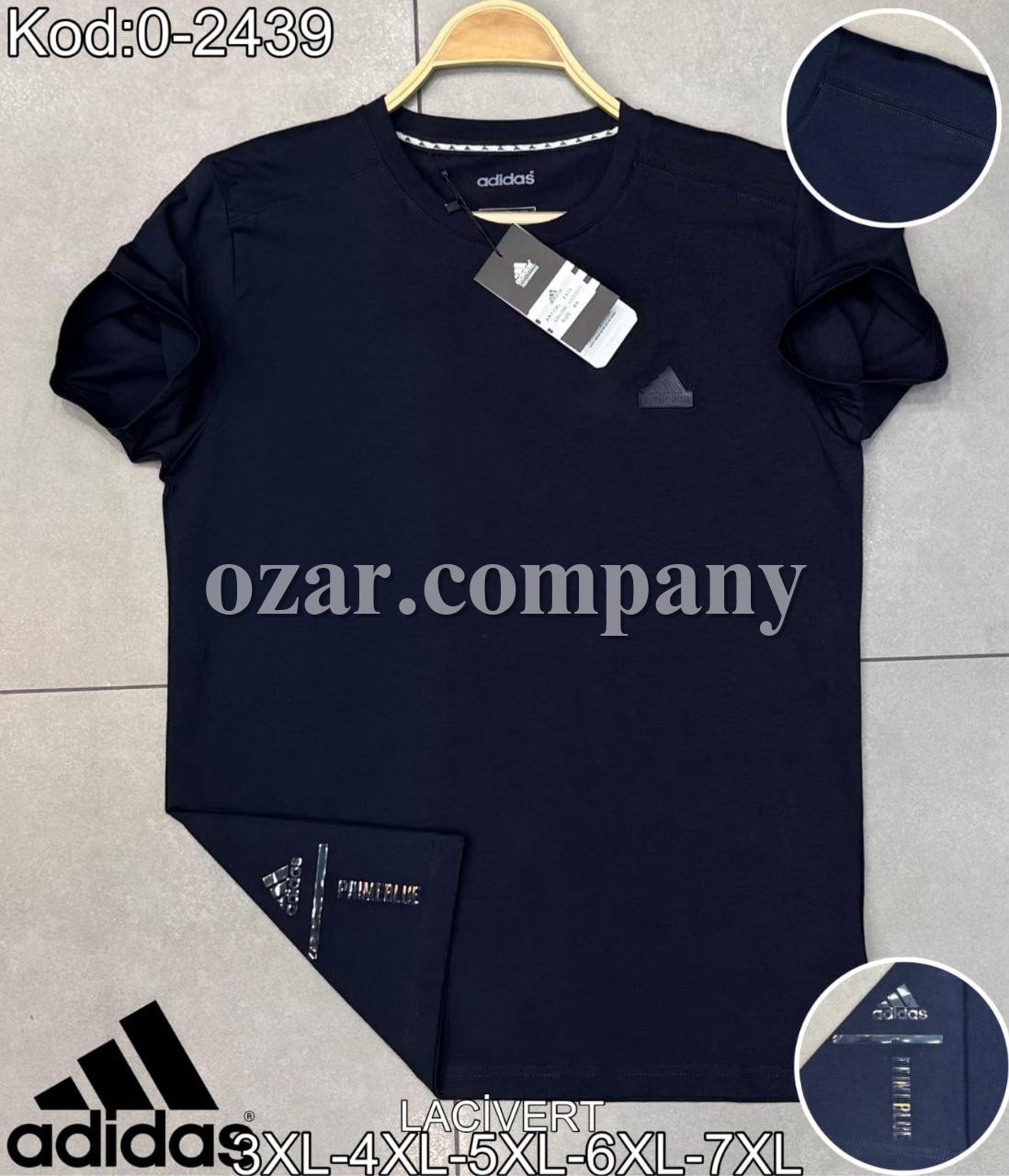 Мужская Футболка Adidas (Большие размеры)