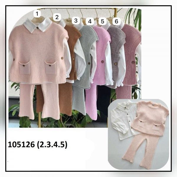 Костюм Тройка Для Девочки Becol (2-3-4-5лет)