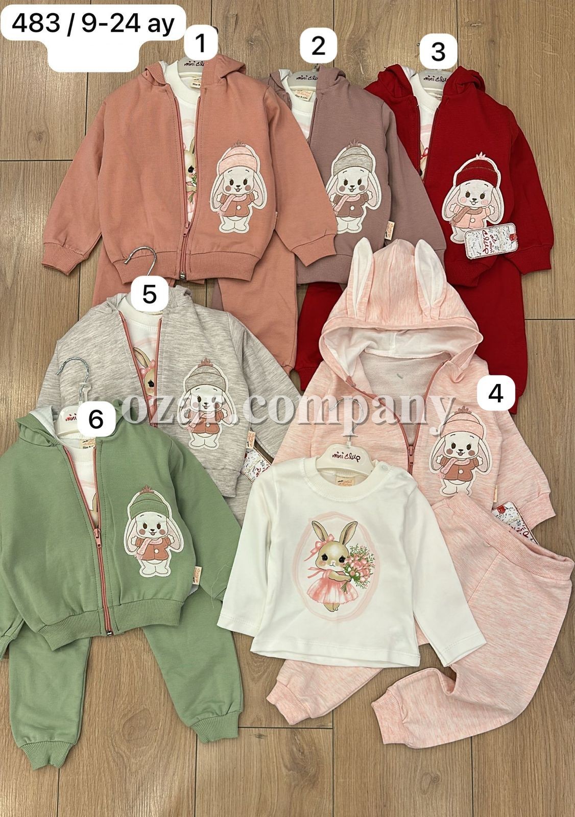 Костюм Тройка Для Девочки Mini Clup (9-12-18-24мес.)