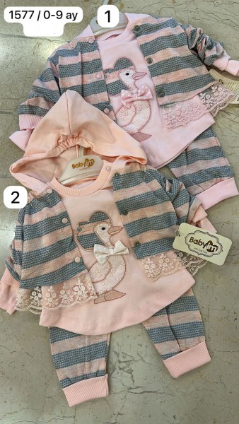 Костюм Тройка Для Девочки Baby Im (0-3-6-9мес.)