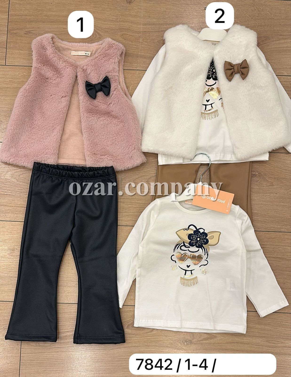 Костюм Тройка Для Девочки Baby Rose (1-2-3-4лет) 