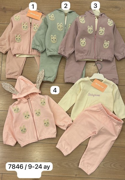 Костюм Тройка Для Девочки Baby Rose (9-12-18-24мес.)
